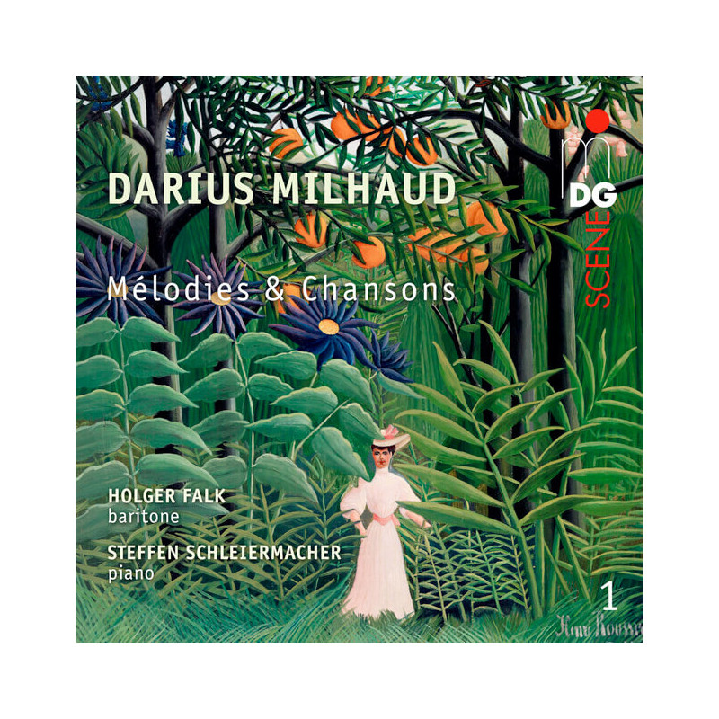 Darius Milhaud Mélodies et chansons, Holger Falk, Steffen Schleiermacher, piano