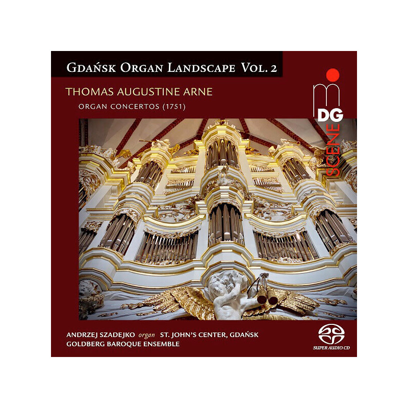 Thomas Arne Concertos pour orgue Concertos 1 à 5  Andrzej Szadejko Paysage de l’orgue de Gdansk, vol.2