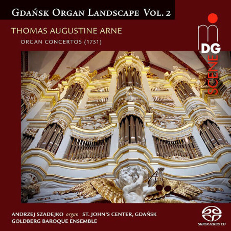 Thomas Arne Concertos pour orgue Concertos 1 à 5  Andrzej Szadejko Paysage de l’orgue de Gdansk, vol.2