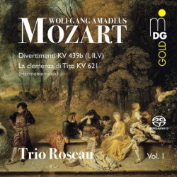 W.A. Mozart Musique d’harmonie vol.1 Trio Roseau