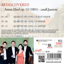 Anton Eberl 3 quatuors op.13 CasalQuartett