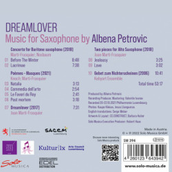 Albena Petrovic Dream Lover Joan Marti-Frasquier, saxophone