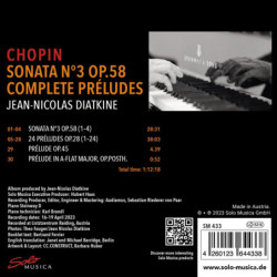 Chopin, Jean-Nicolas Diatkine, piano