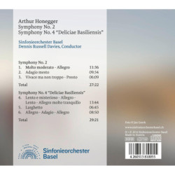 Honegger, Symphonies 2 & 4 / Russel Davies