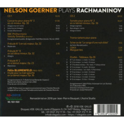 Rachmaninov Nelson Goerner, piano (2 CD)