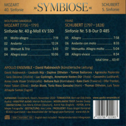 Symbiose Mozart Symphonie 40, Schubert Symphonie 5, Apollo Ensemble