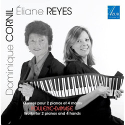 Poulenc, Damase, sonates pour 2 pianos, Eliane Reyes, Dominique Cornil