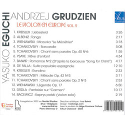 Le violon en Euroe, vol.2 Eguchi, Grudzien