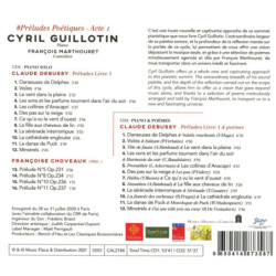 Debussy, Choveaux, Préludes poétiques, Cyril Guillotin