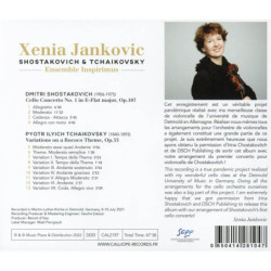 Chostakovitch Concerto pour violoncelle : Tchaïkovski Variations Rococo Xenia Jankovic