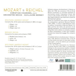 Mozart & Reichel Concertos pour piano Christian Chamorel, piano