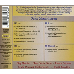 Mendelssohn Intégrale de la musique pour piano et orchestre, Oleg Marshev (4 CD)