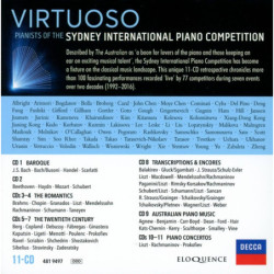 Virtuoso,  Les pianistes du concours international de piano de Sydney 1992-2016