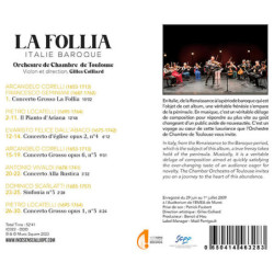 La Follia Vivaldi, Scarlatti, Locatelli, Orchestre de Chambre de Toulouse, Gilles Colliard