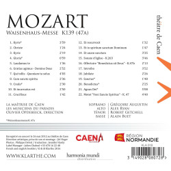 Mozart Waisenhaus-Messe Maîtrise de Caen Olivier Opdebeeck