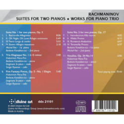 Rachmaninov, Suite pour 2 pianos, Trio avec piano, Huberman Piano Trio