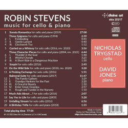 Robin Stevens (1958-) Musique pour violoncelle et piano Trygstad, Jones