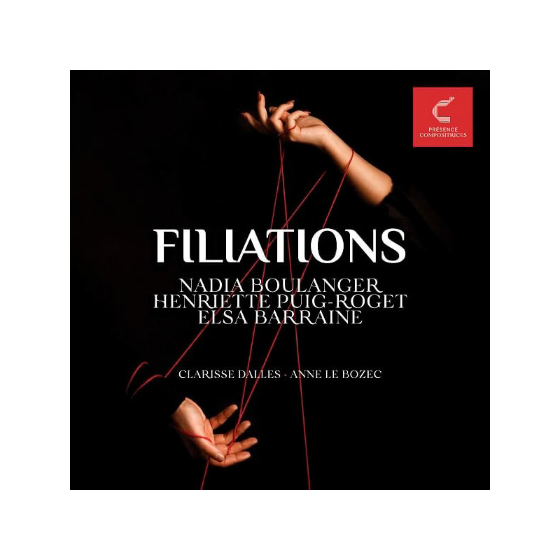 Filliations  Nadia Boulanger, Henriette Pui-Roger, Elsa Barraine, Clarisse Dalles, Anne Le Bozec