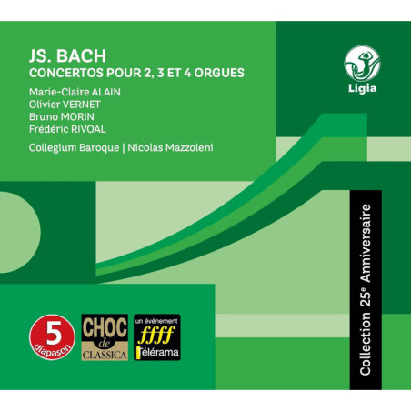 Bach / Ctos Pour 2, 3 & 4 Orgues - Alain/Vernet/Morin/Rivoal