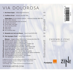 Via Dolorosa Lotti Scarlatti Allegri Bai PUrcell Ensemble Zene