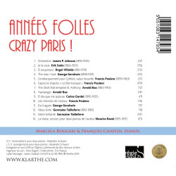 Années Folles, Paris Crazy, François Chaplin, Marcela Roggeri, pianos