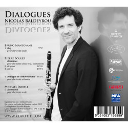 Nicolas Baldeyrou Dialogues Boulez, Jarrell, Mantovani