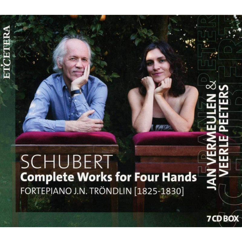 Schubert Intégrale des oeuvres pour piano à 4 mains Vermeulen, Peeters Coffret 7 CD (offre limitée)