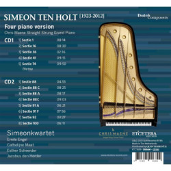 Simeon Ten Holt Canto Ostinato, version originale pour 4 pianos, Simeonkwartett