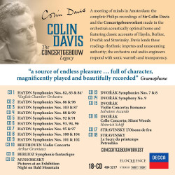 Colin Davis The Concertgebouw Legacy