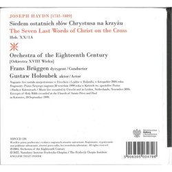 Joseph Haydn  Les 7 dernières paroles du Christ sur la Croix Franz Brüggen