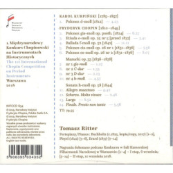 Chopin, Kurpinski, Tomasz Ritter, piano