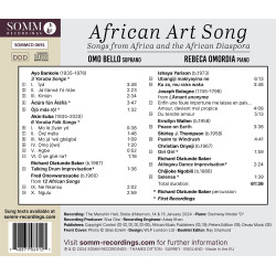 African Art Song Omo Bello, soprano Rebeca Omordia, piano