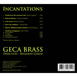 Incantations Œuvres pour cuivres, Geca Brass, Benjamin Garzia