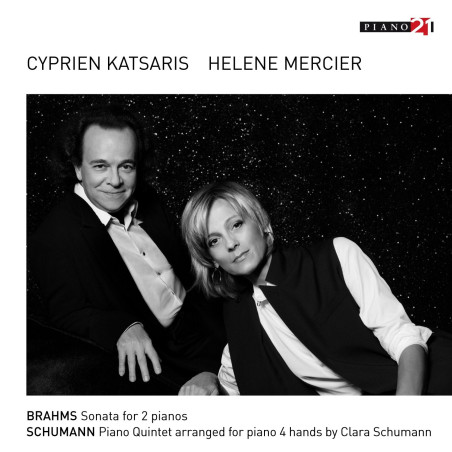 Brahms, Schumann, Hélène Mercier, Cyprien Katsaris, piano