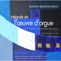 J.S. Bach Intégrale d'orgue, vol.5, Lebrun Leurent