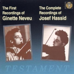 Ginette Neveu, Josef Hassid, violon