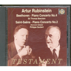 Artur Rubinstein, piano, Beethoven, Saint-Saëns