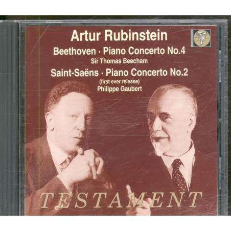 Artur Rubinstein, piano, Beethoven, Saint-Saëns