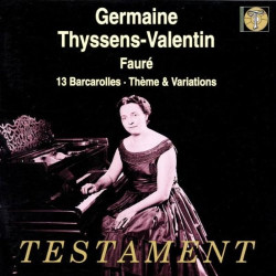 Germaine Thyssens-Valentin joue Fauré