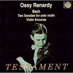 Ossy Renardy, violon, Bach, Paganini, Kreisler, Schubert