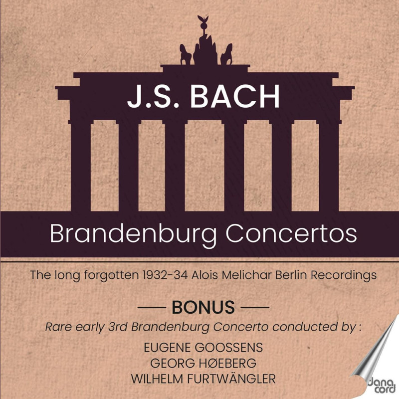 Bach Les Concertos brandebourgeois Hoeberg, Furtwängle