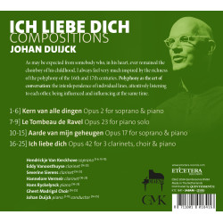 Johan Duijck Ich liebe dich - Compositions