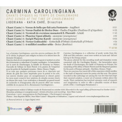 Carmina Corolingiana Chants épiques au temps de Charlemagne Ligeriana