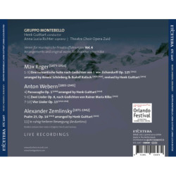 Reger, Webern, Zemlinski / Anna-Maria Richter, Gruppo Montebello