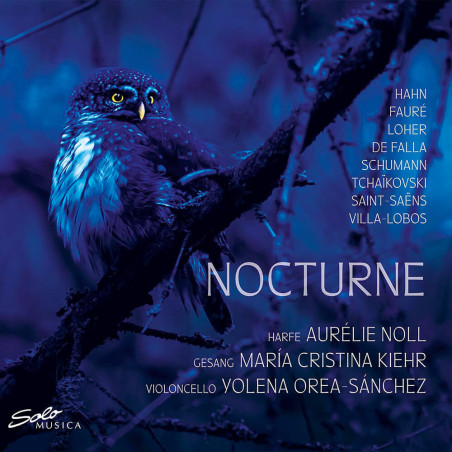 Nocturne par Maria Cristina Kiehr, soprano Aurélie Noll, harpe Yolena Orea-Sánchez, violoncelle