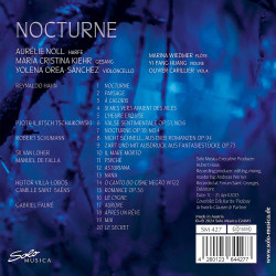 Nocturne par Maria Cristina Kiehr, soprano Aurélie Noll, harpe Yolena Orea-Sánchez, violoncelle