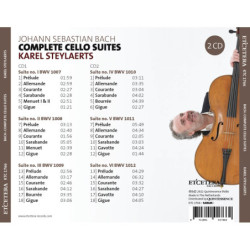 Bach Les Suites pour violoncelle, Karel Steylaerts